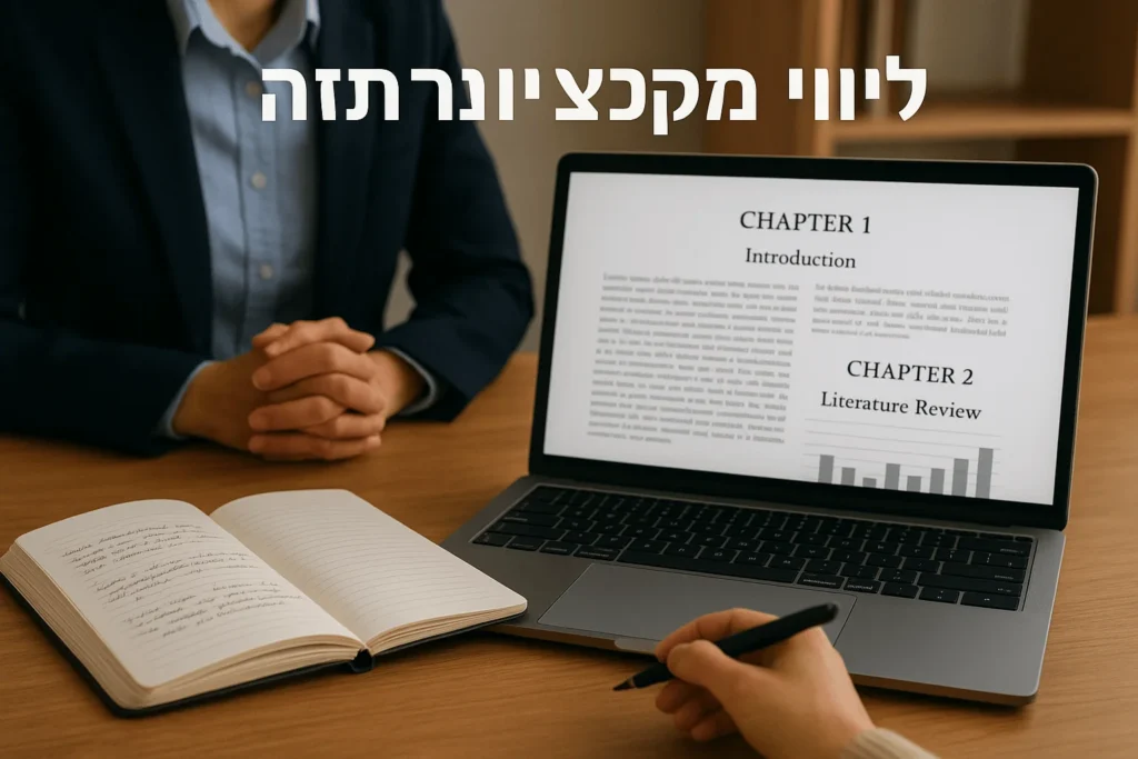 ליווי בכתיבת תזה
