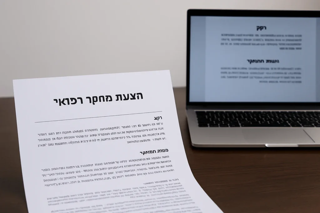 הצעת מחקר רפואי