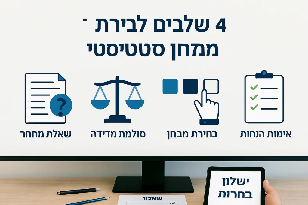 בחירת מבחן סטטיסטי